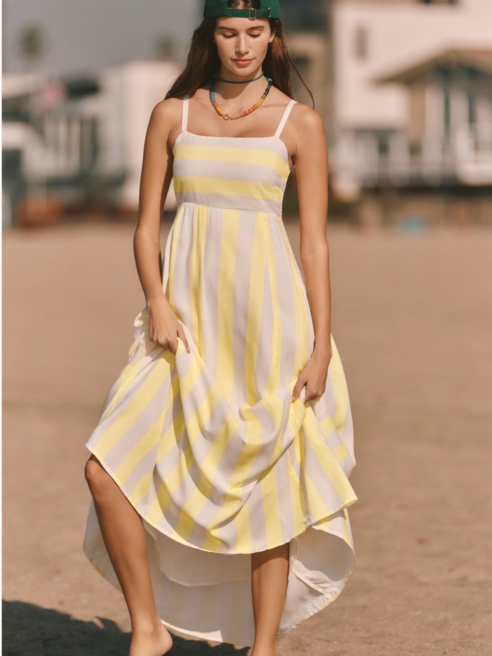 NWT Anthropologie Beach Riot Rianne Midi Dress, Size L - Picture 2 of 9